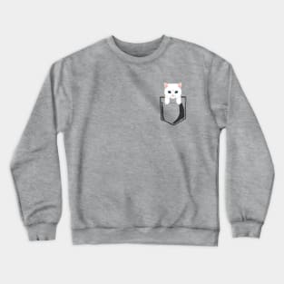 Pocket Cat Kitty Crewneck Sweatshirt